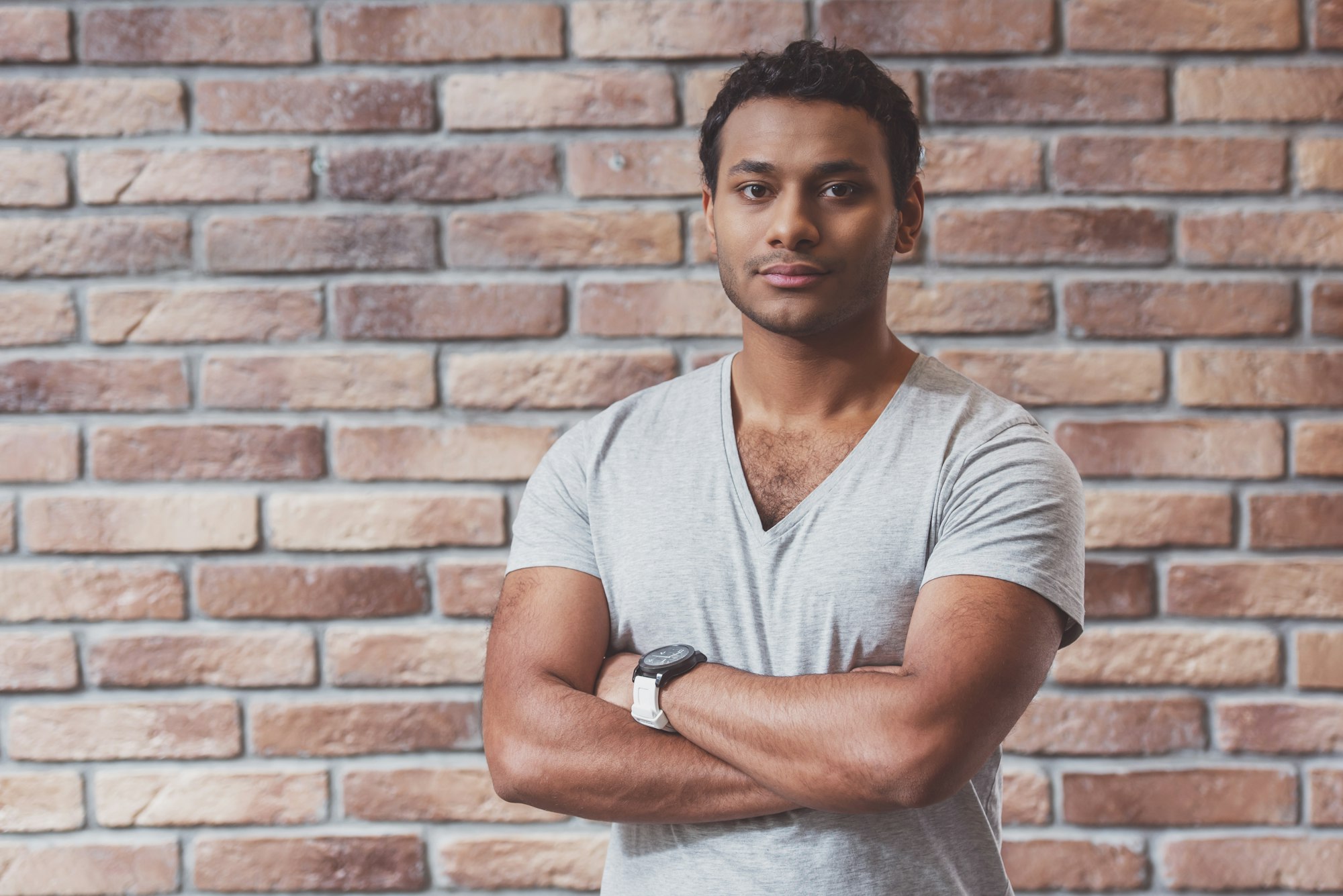 Handsome Afro-American man